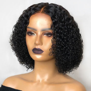 13X4 12" Curly Bob Wig