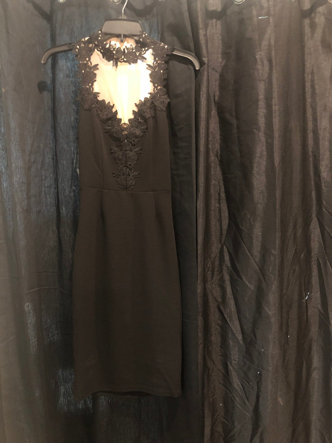 Floral and Mesh Detailed Dress