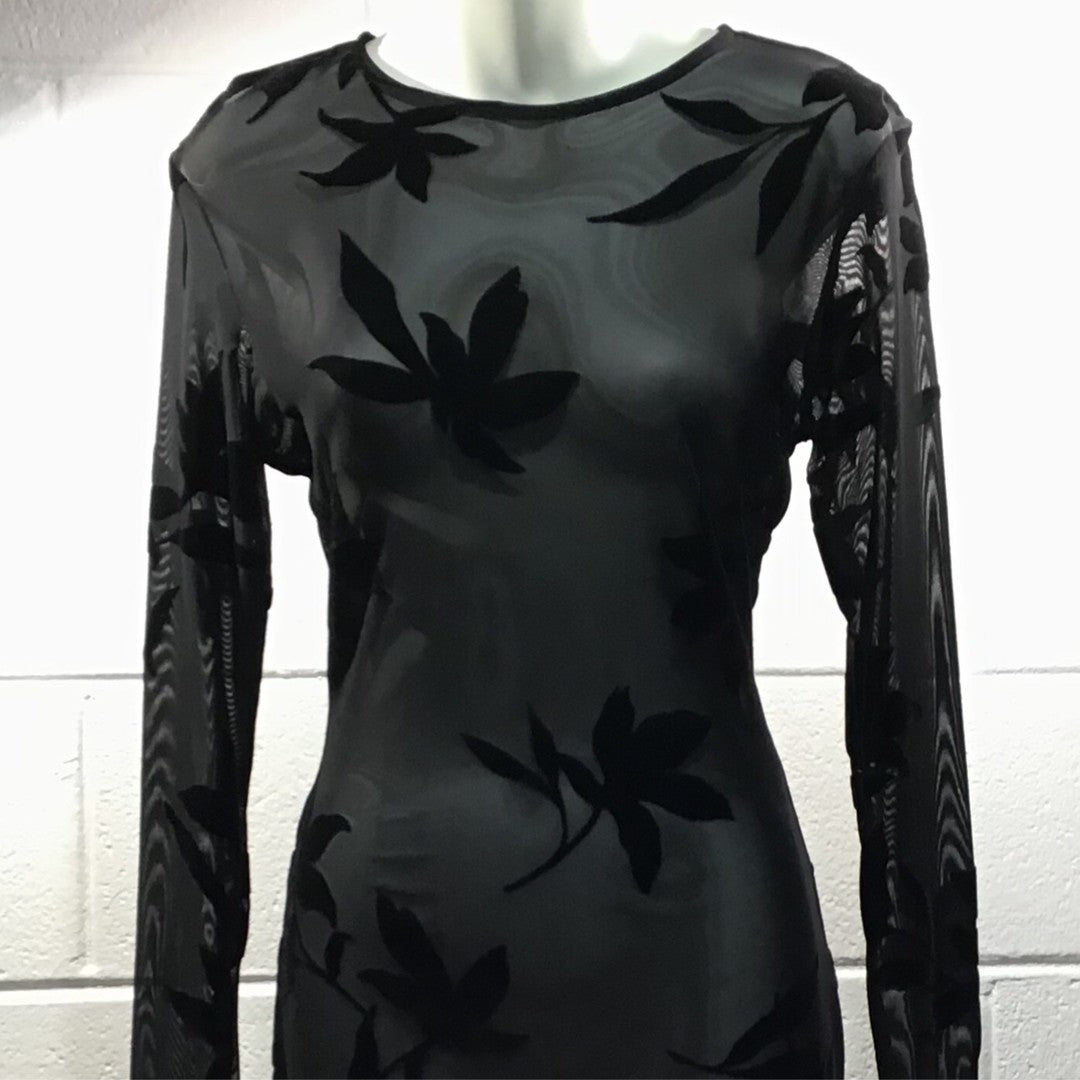 Floral See Through Dress