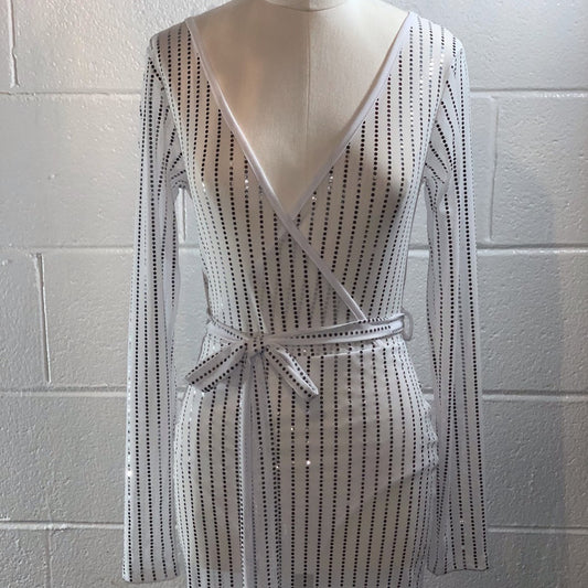 Sheer Shine Bodycon Dress