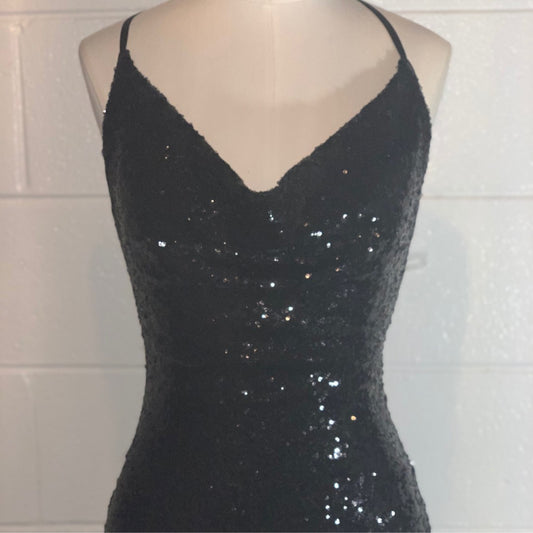 Black Sequin Dress