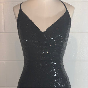 Black Sequin Dress