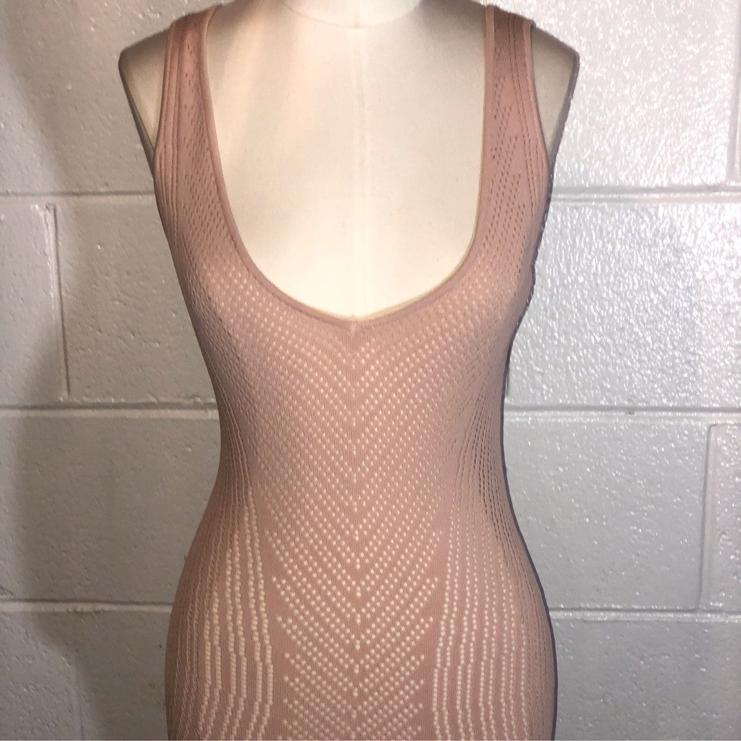 Pink Knitted Dress
