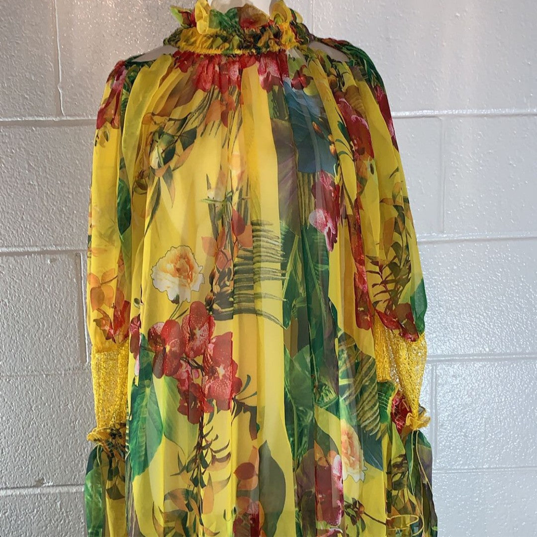 Yellow Floral Dress