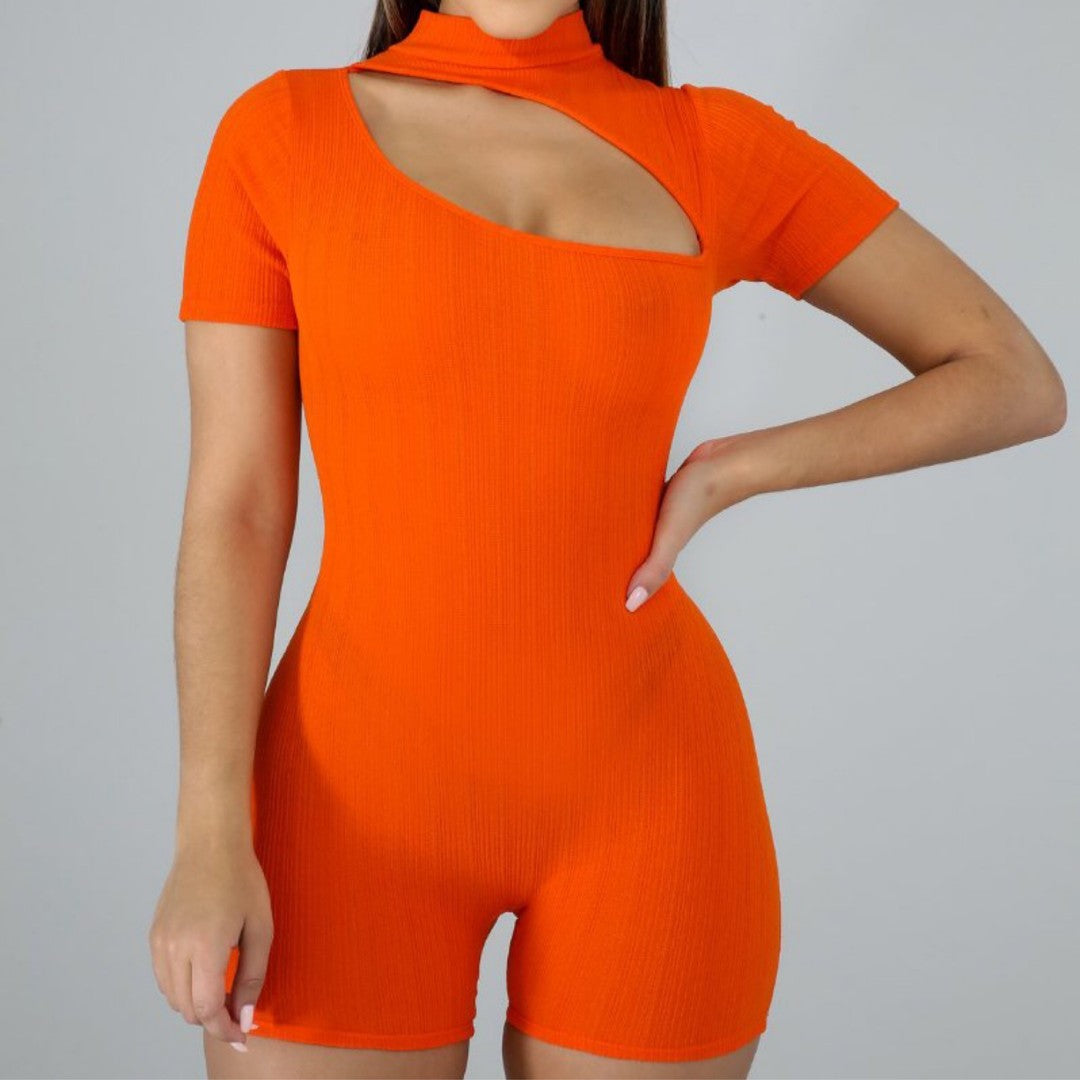 Knit Slash Romper