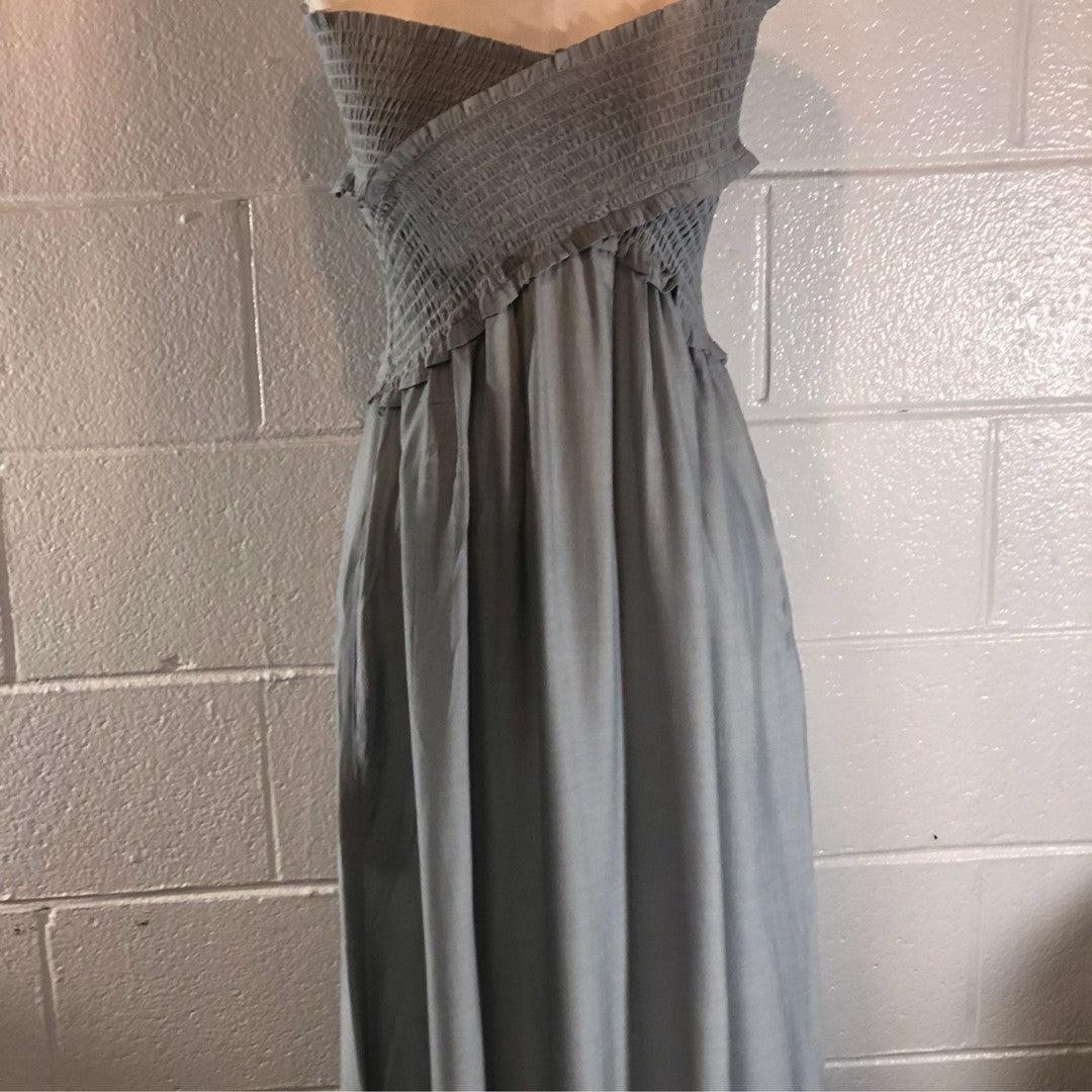 Flawless Long Off The Shoulder Dress W/ Pockets