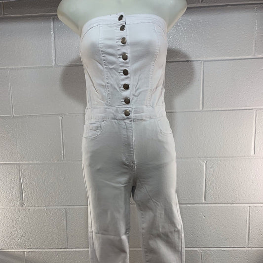 Jean Button Down Jumpsuit