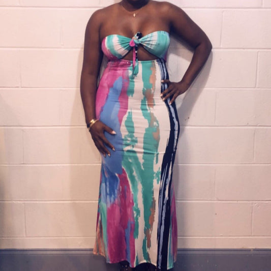 Front Knot Mermaid Dress