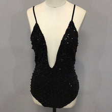 Load image into Gallery viewer, Black Sparkle Bodysuit
