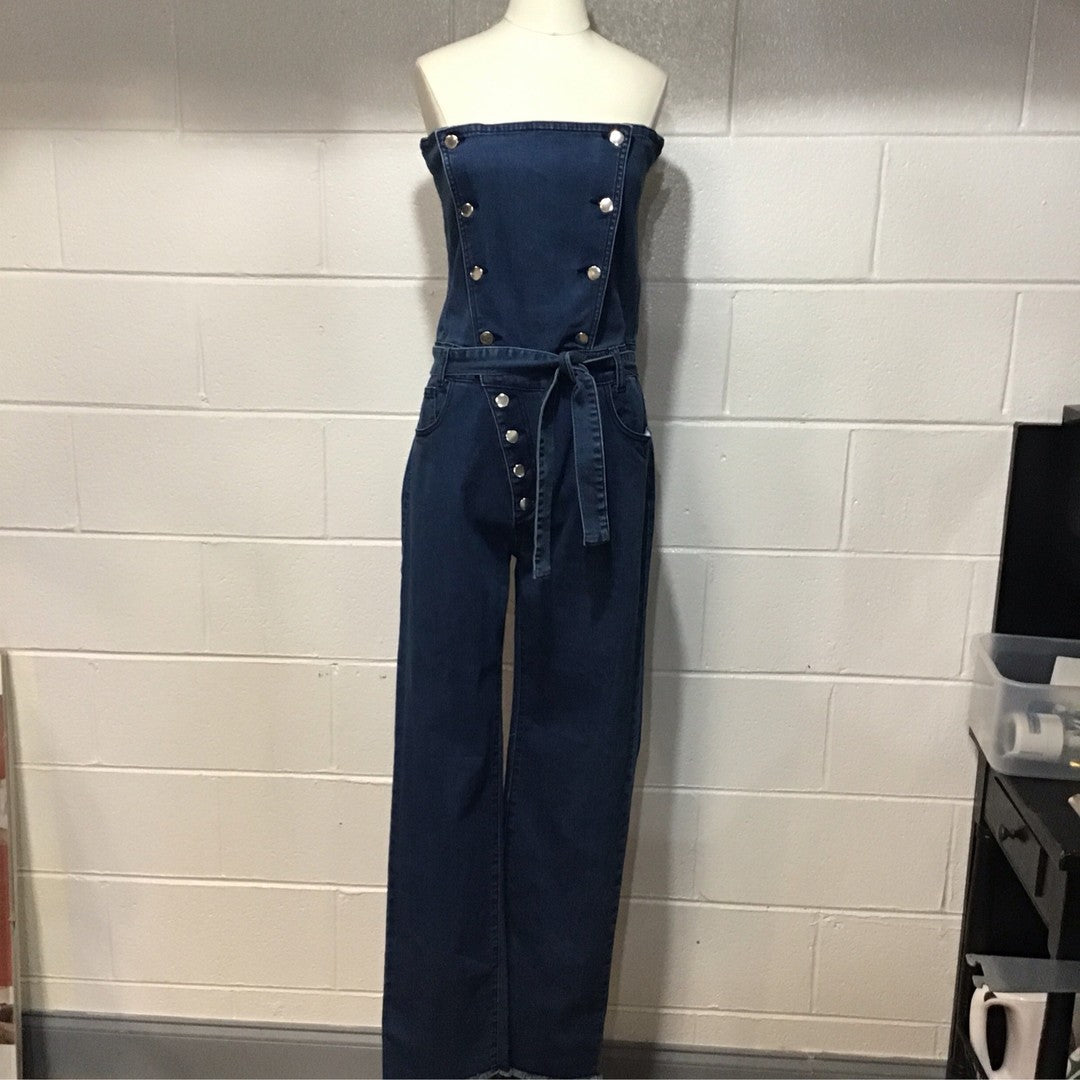 Demin Blue Jean Jumpsuit