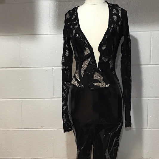 Lace Latex Jumpsuit
