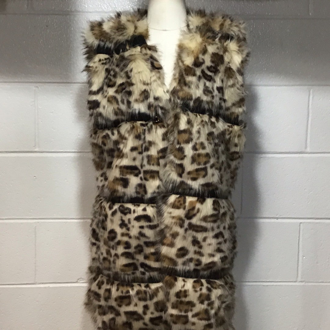 Fur Leopard Vest