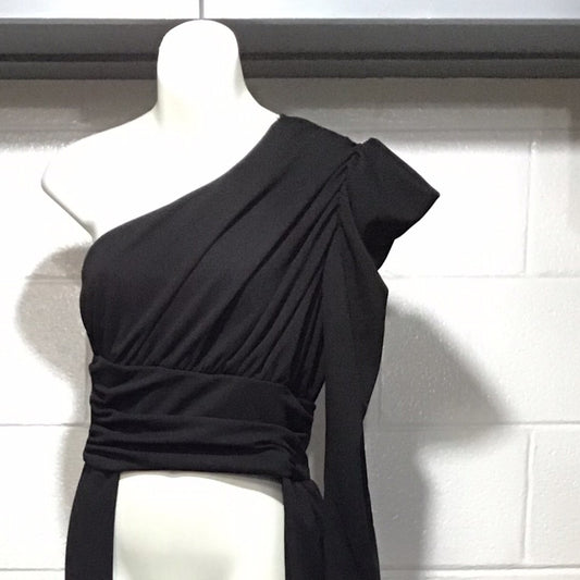 Black One Shoulder Top