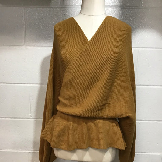 Gold V-Neck Sweater