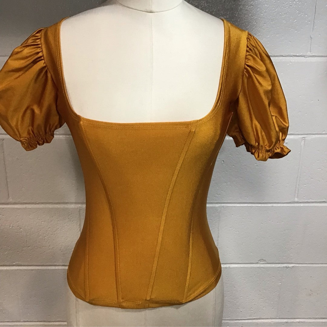 Gold Bodycon Top