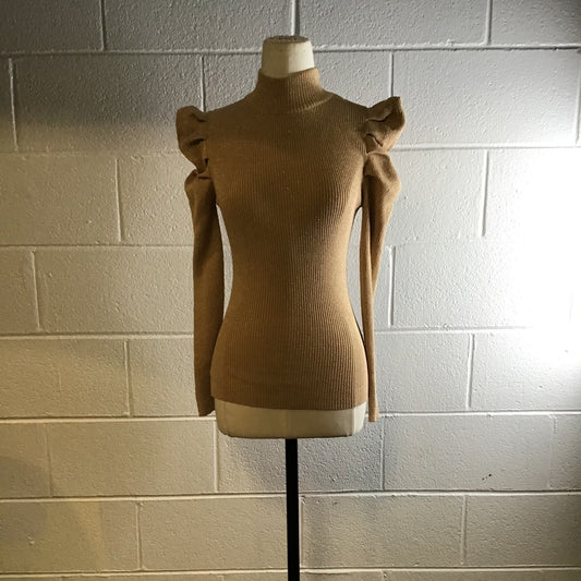 Gold Puff Sleeve Top