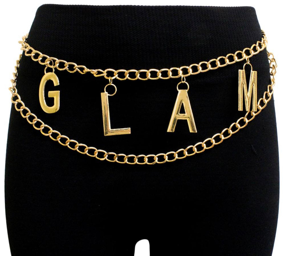 Glam 2 Layer Chain Belt