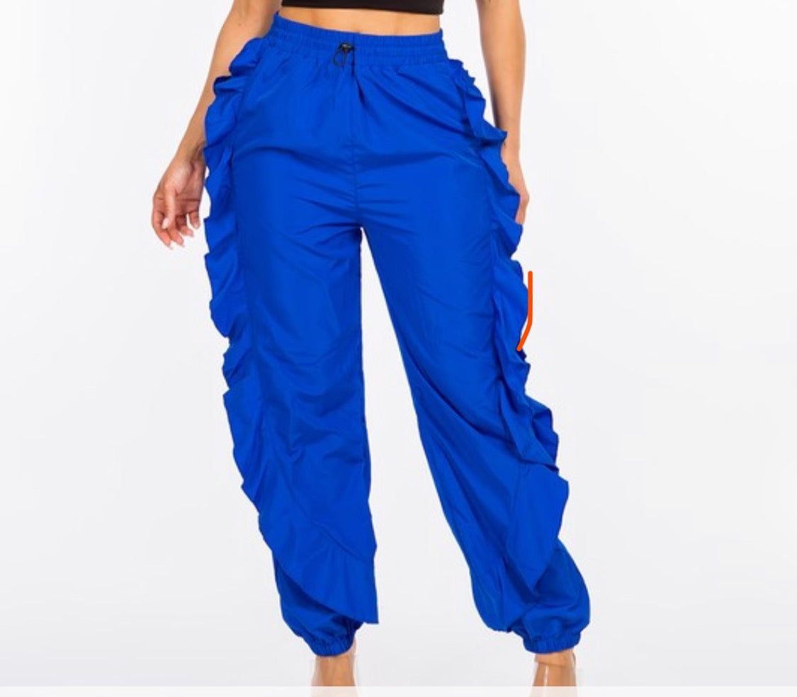 Flounce Ruffle Joggers