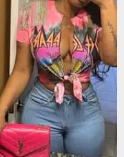 Lady Strange Graphic Top