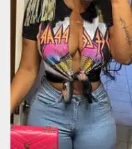 Lady Strange Graphic Top