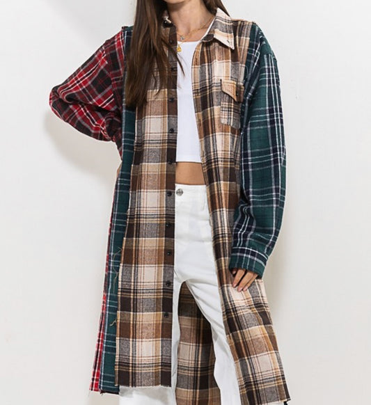 Plaid Me Overcoat
