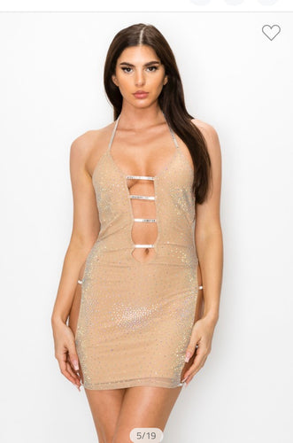 Sexy Nude Birthday Dress