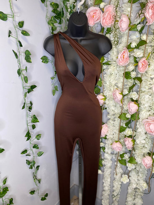 fashion styles fashion trends Day party fit Day party fashion Afterparty fashion After party  fashion accessory brown jumpsuit long jumpsuit 