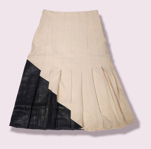 Two-Toned Pleated Skirt