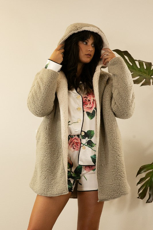 BEAR HOODIE COAT