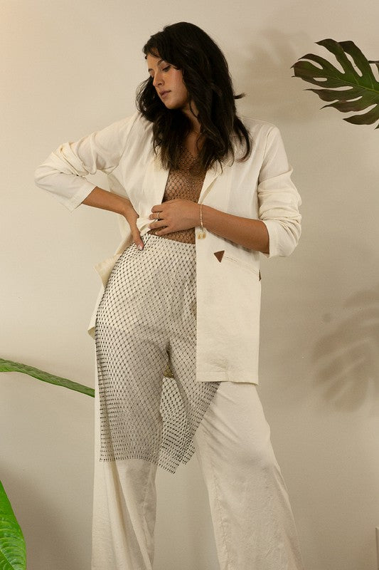 BLAZER WITH LONG PANTS SET