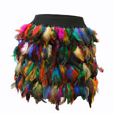 Feather Color Skirt