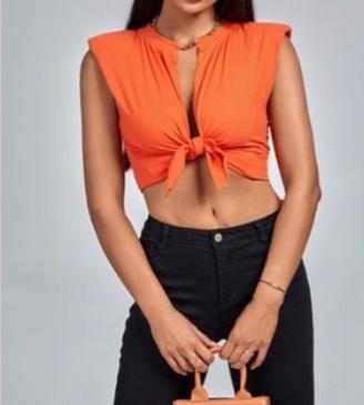 Flirty Front Tie Top
