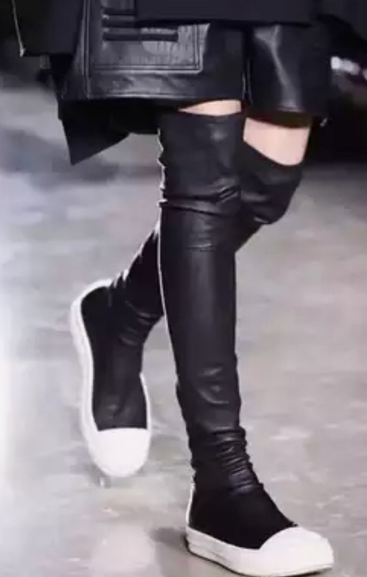 Believe the hype knee high sneakers