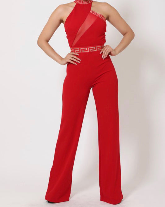 Mesh See Through Jumpsuit