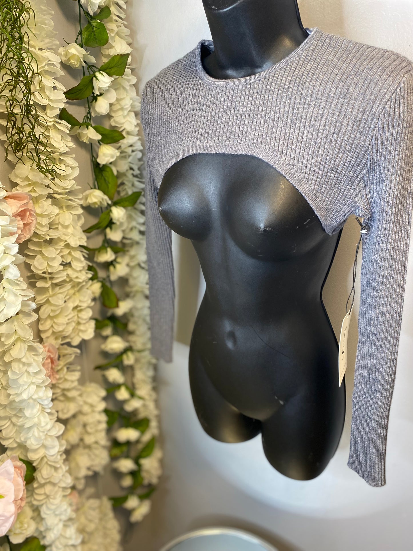 SWEATER CROPPED TOP
