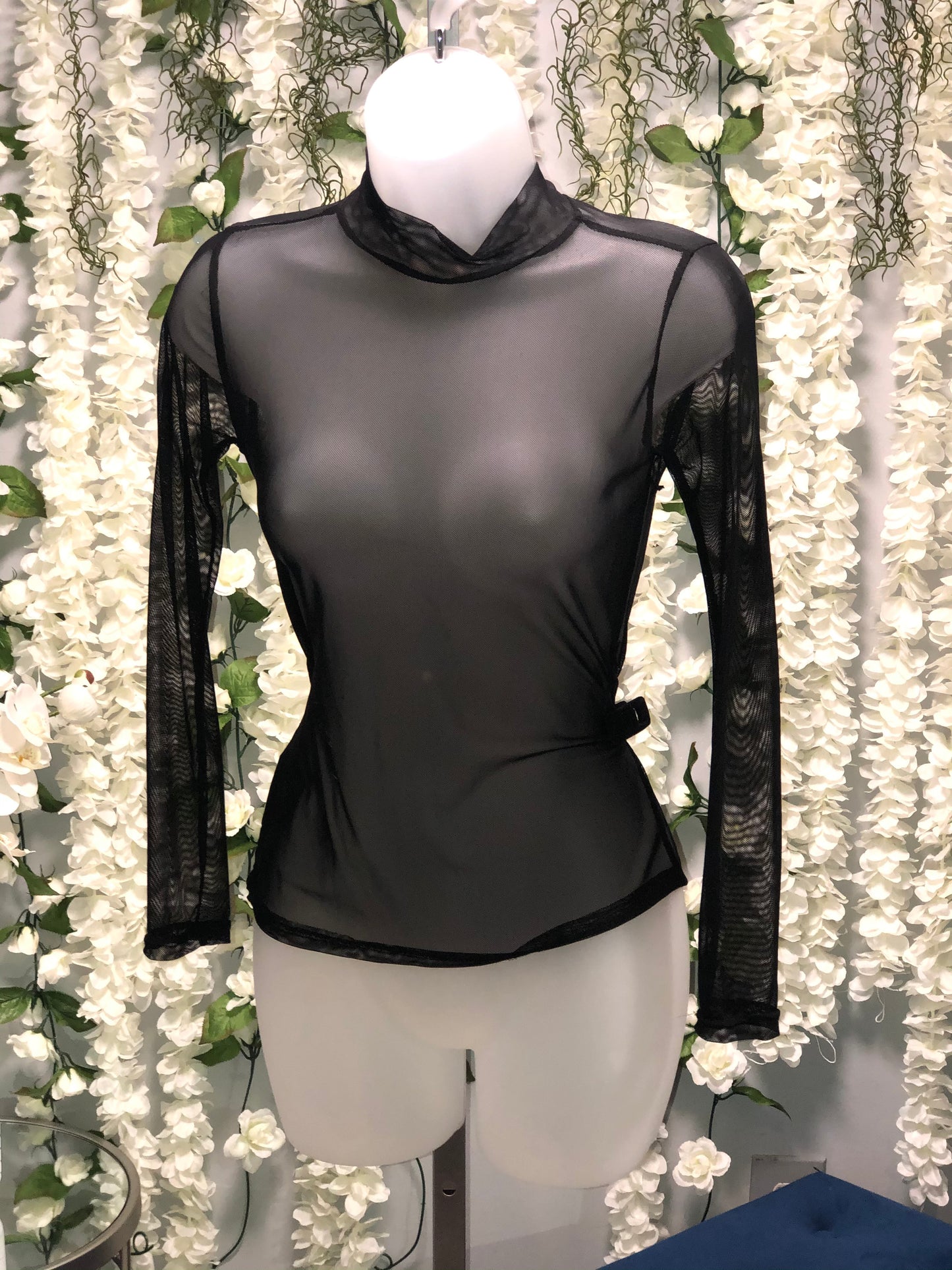 Black sheer top