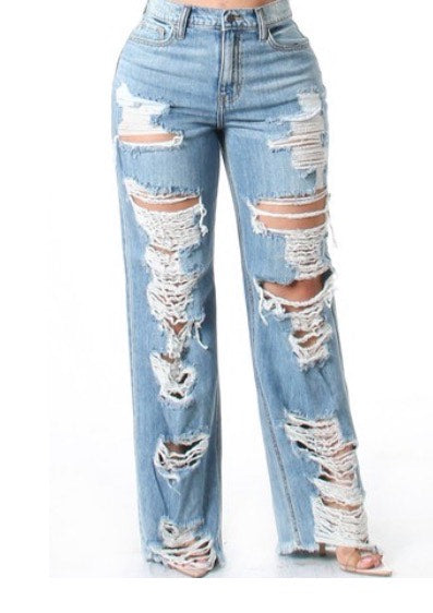 Baby Boy Blues Distressed Boyfriend Jeans