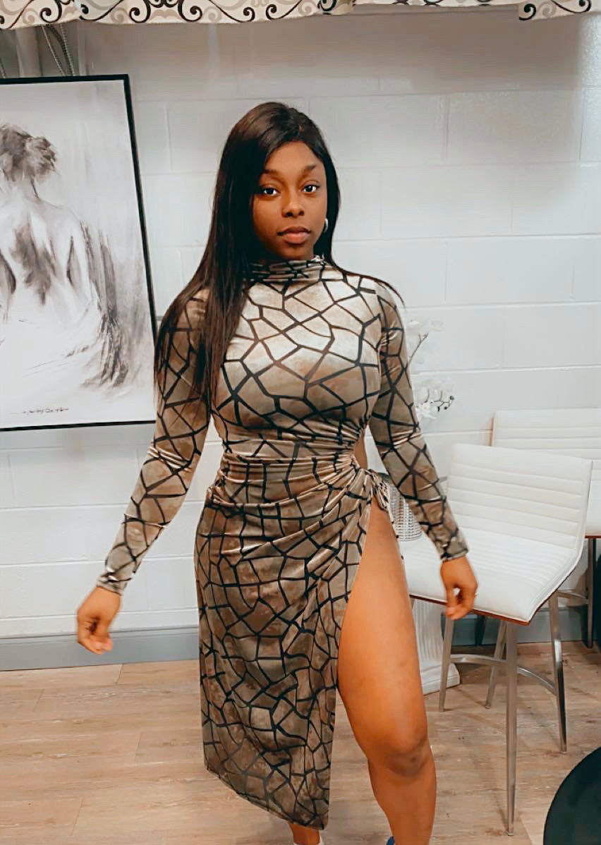 Burnt Out Dress