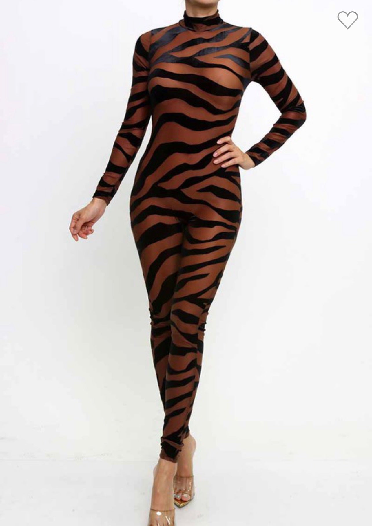 Brown Zebra Jumpsuit