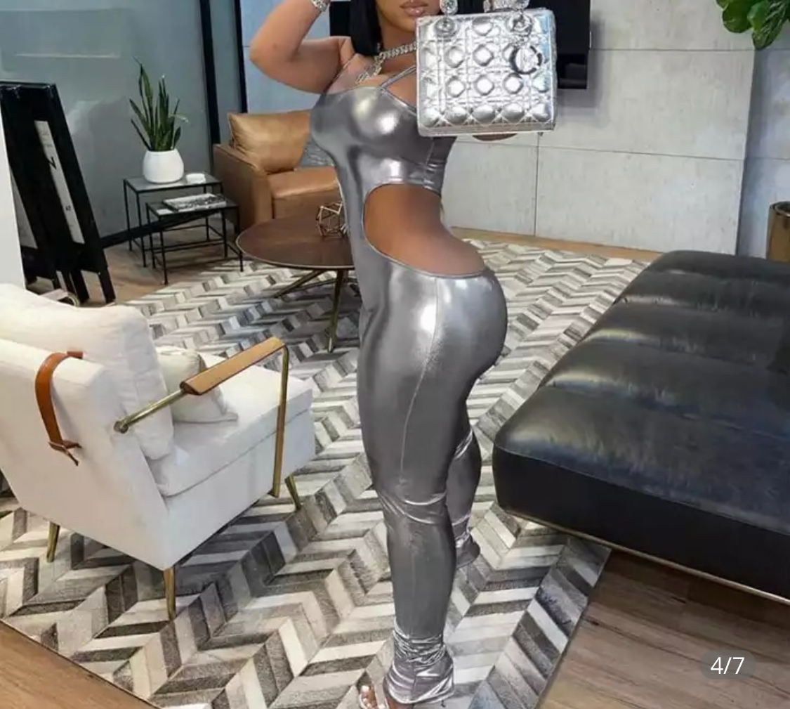 Mary J Metallic Jumpsuit