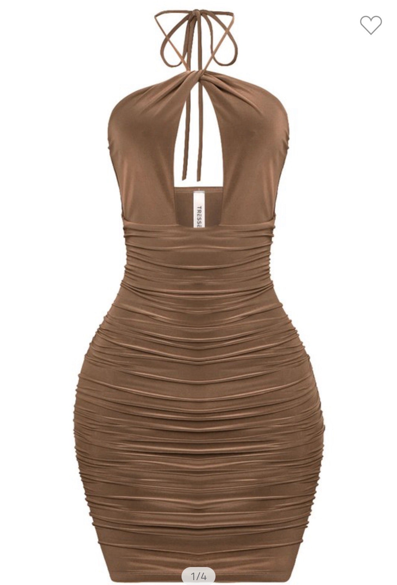 Brown Criss Cross Dress