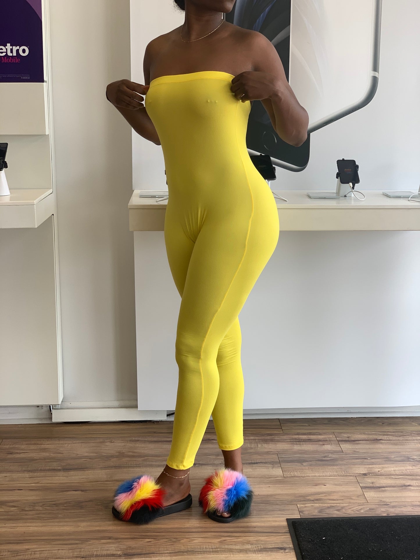 Solid Tube Romper