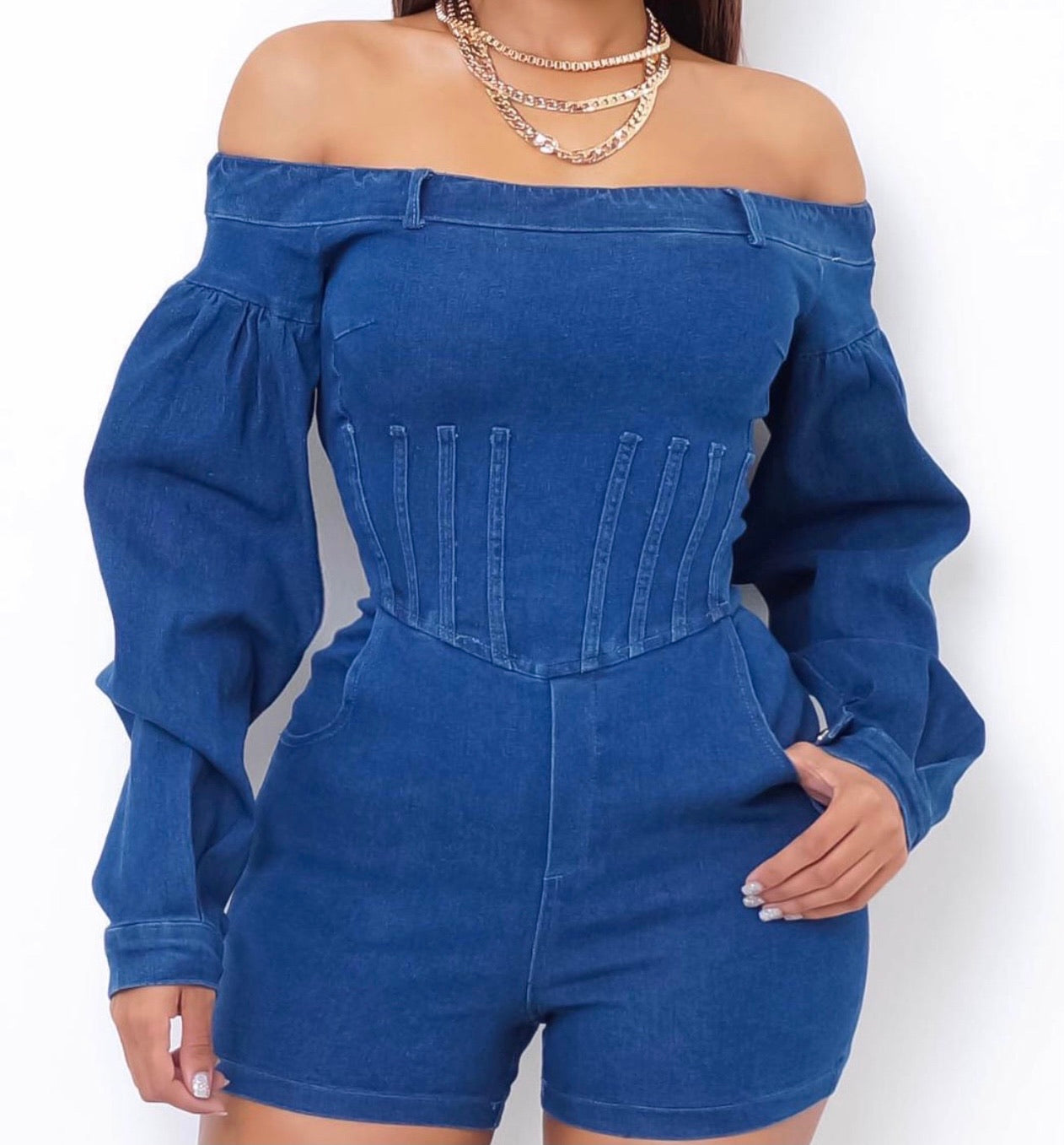 KiKi Denim Romper