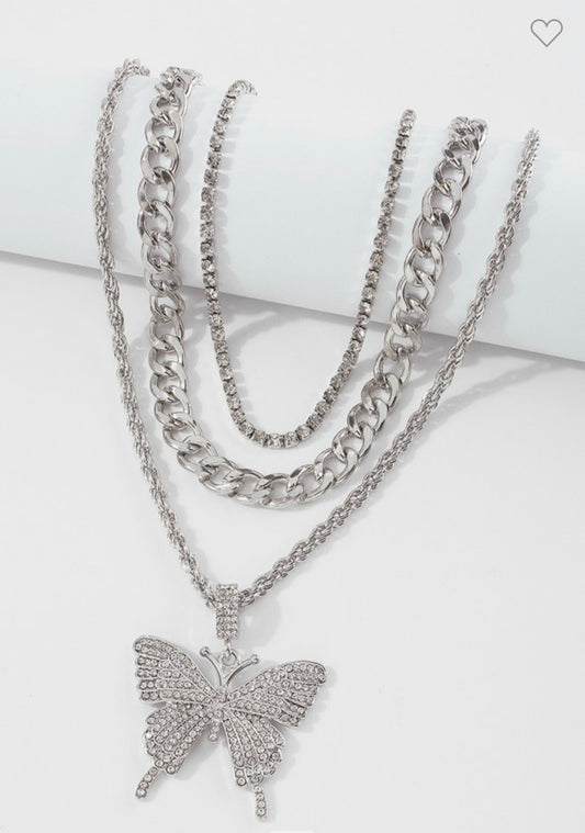 Butterfly Pendant Necklace