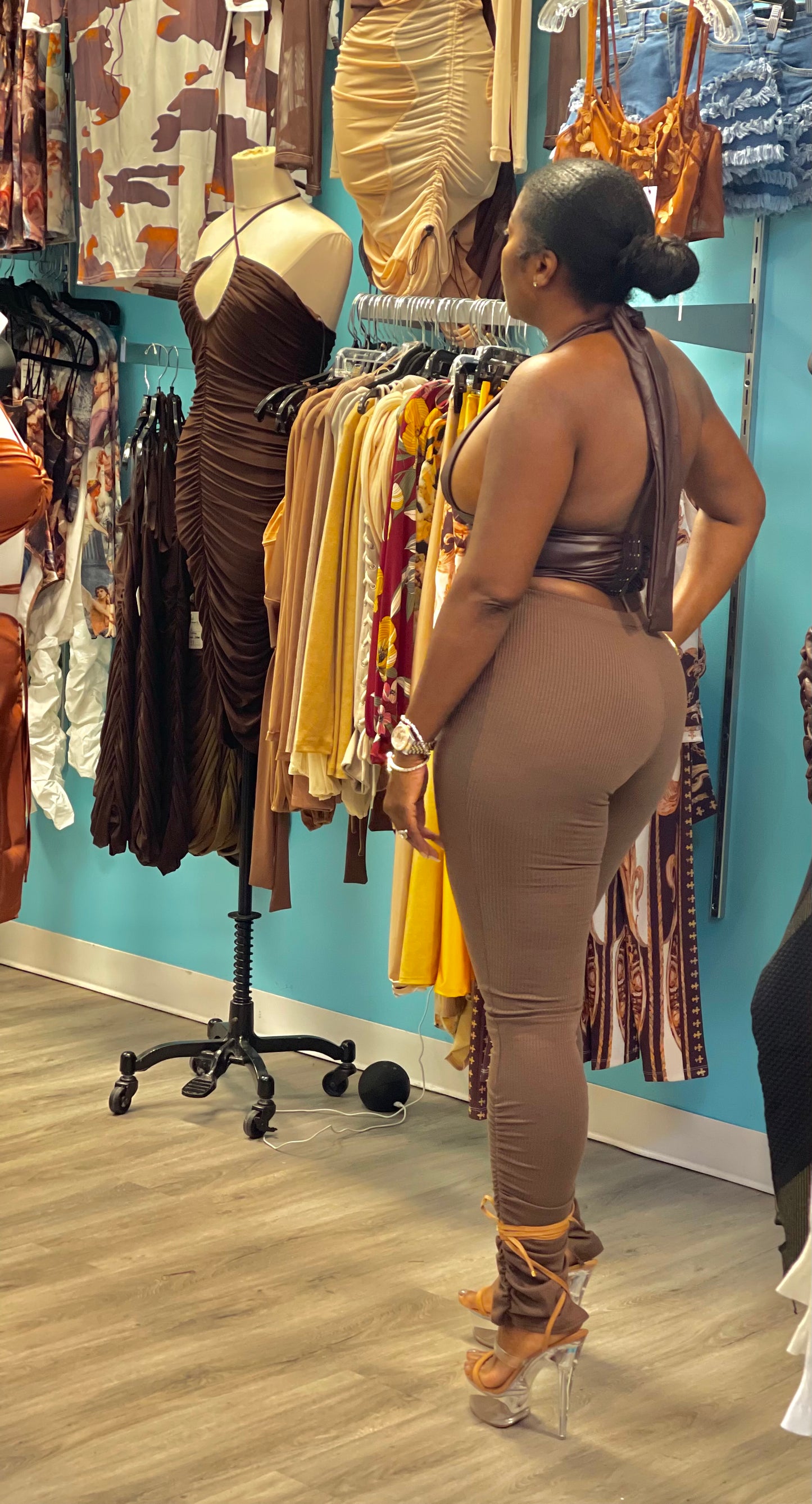 Mocha Ruched Leggings
