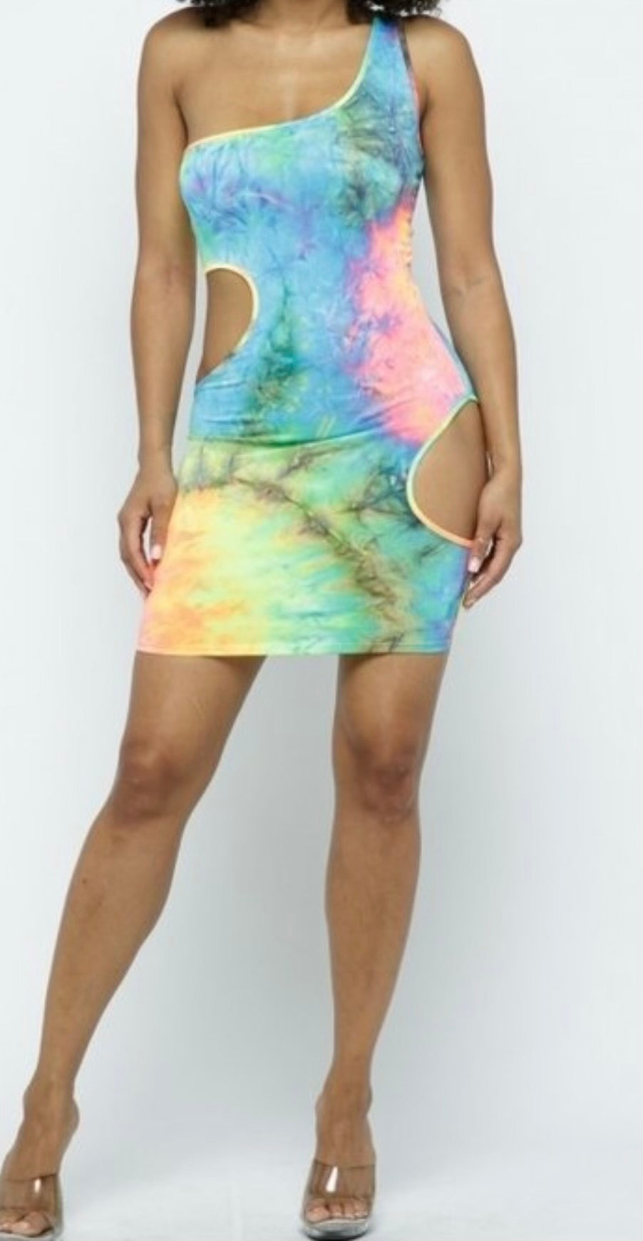 Rainbow Love Dress with Mask