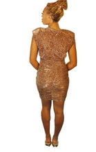 Load image into Gallery viewer, Magnolia Snake Copper Dress
