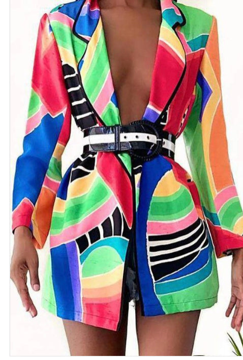 Multicolor Blazer Coat/ Jacket