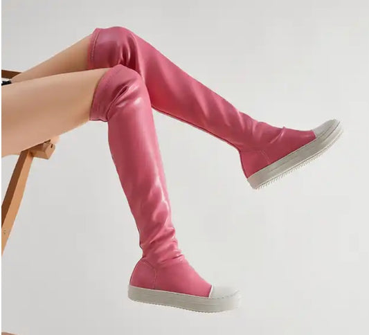 Believe the hype knee high sneakers