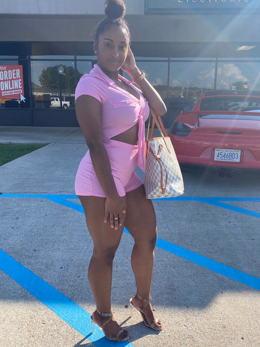 Pretty In Pink Romper